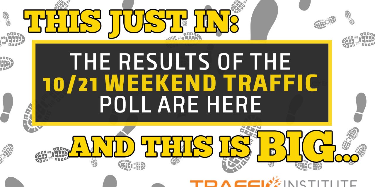 Check Out These Results From The 10/21 Weekend Traffic Poll!